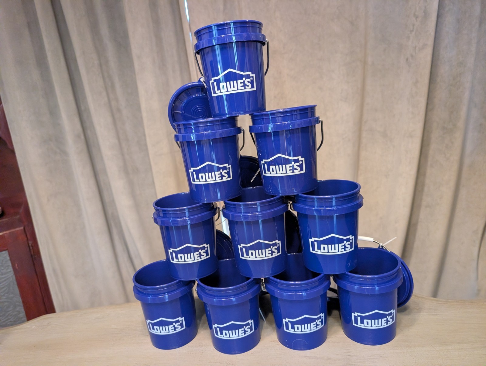 Lowe’s Navy Blue 0.42 Qt mini Bucket Lot of 10
