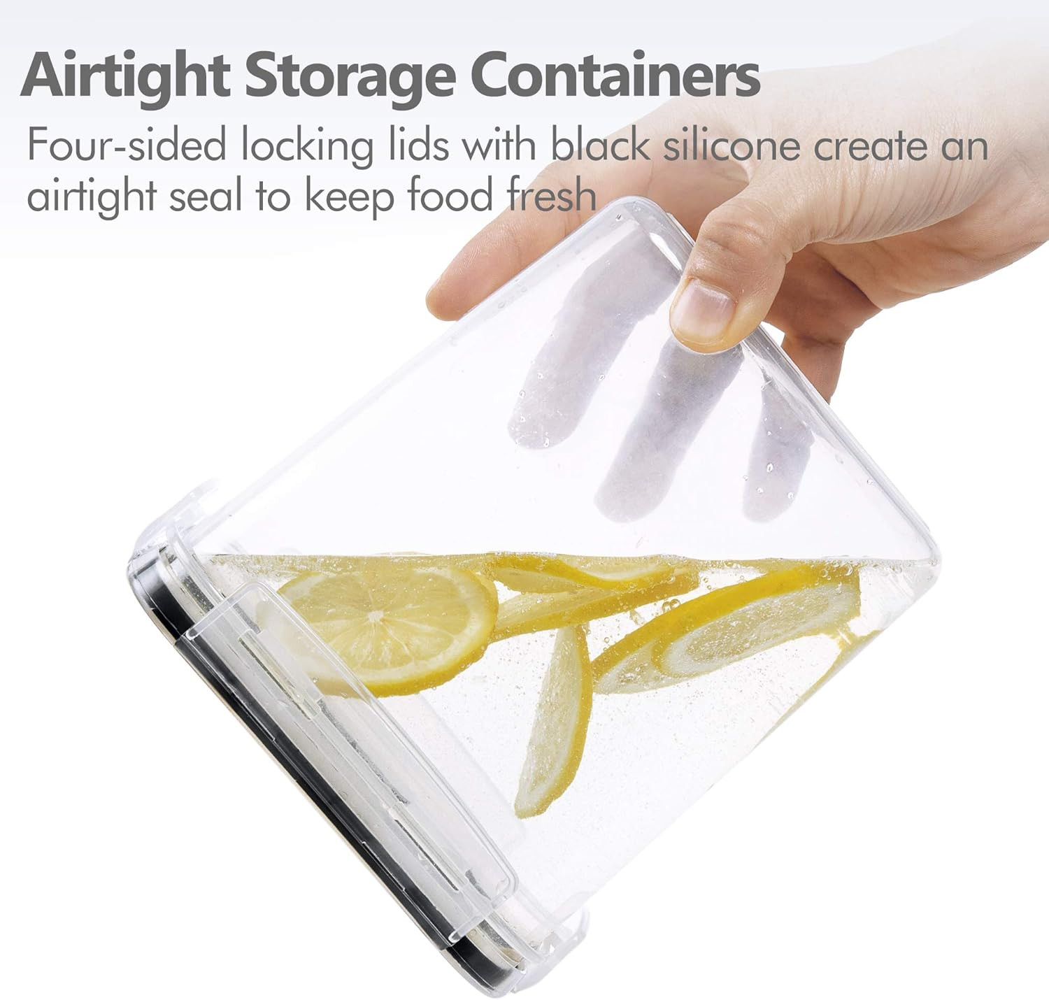 Airtight Food Storage Containers with Lids, 8 PCS Plastic Storage Canisters for