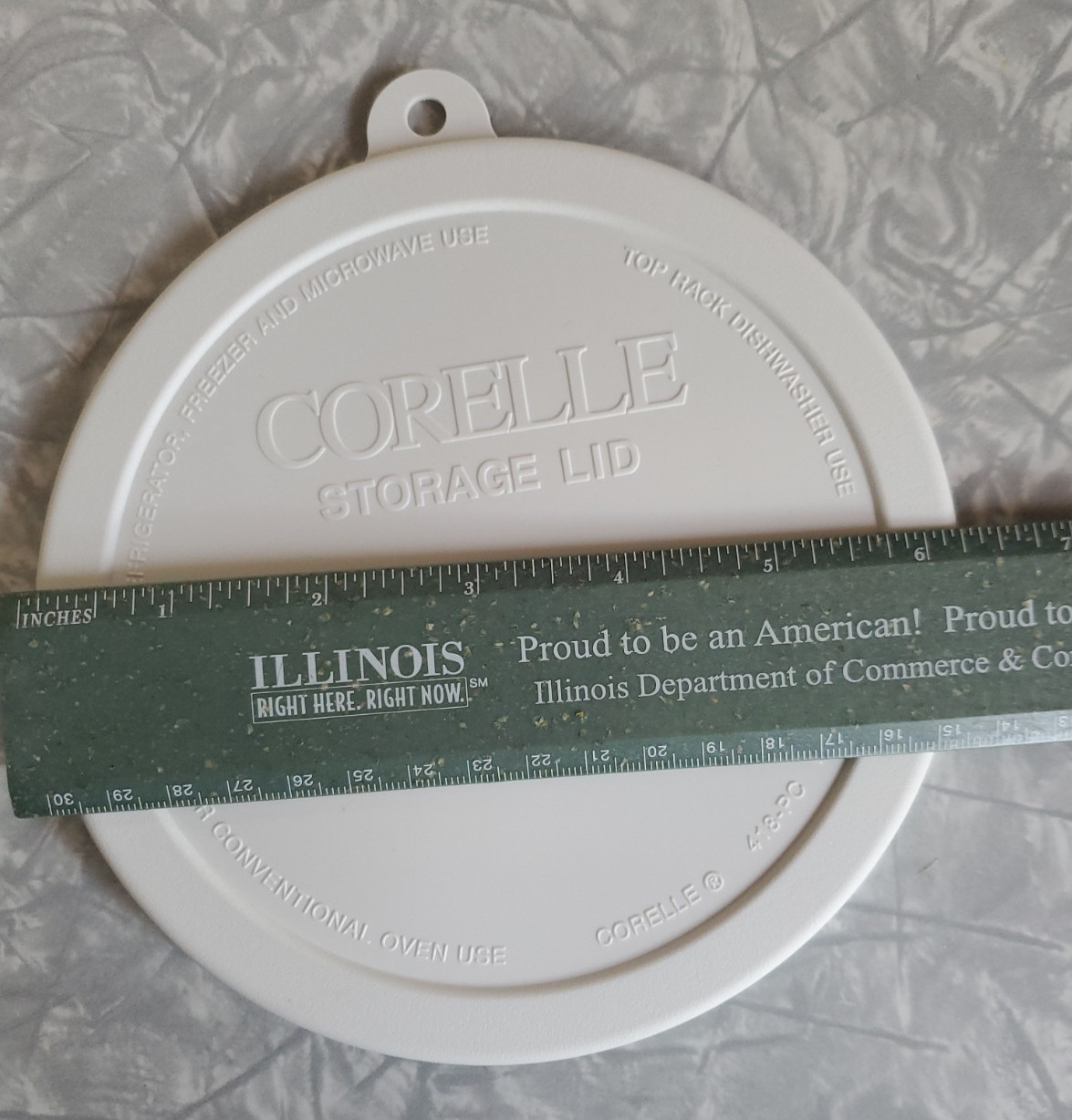 3 Corelle Storage Lids 418-PC Fits 18 Oz Soup Cereal Bowls White Plastic