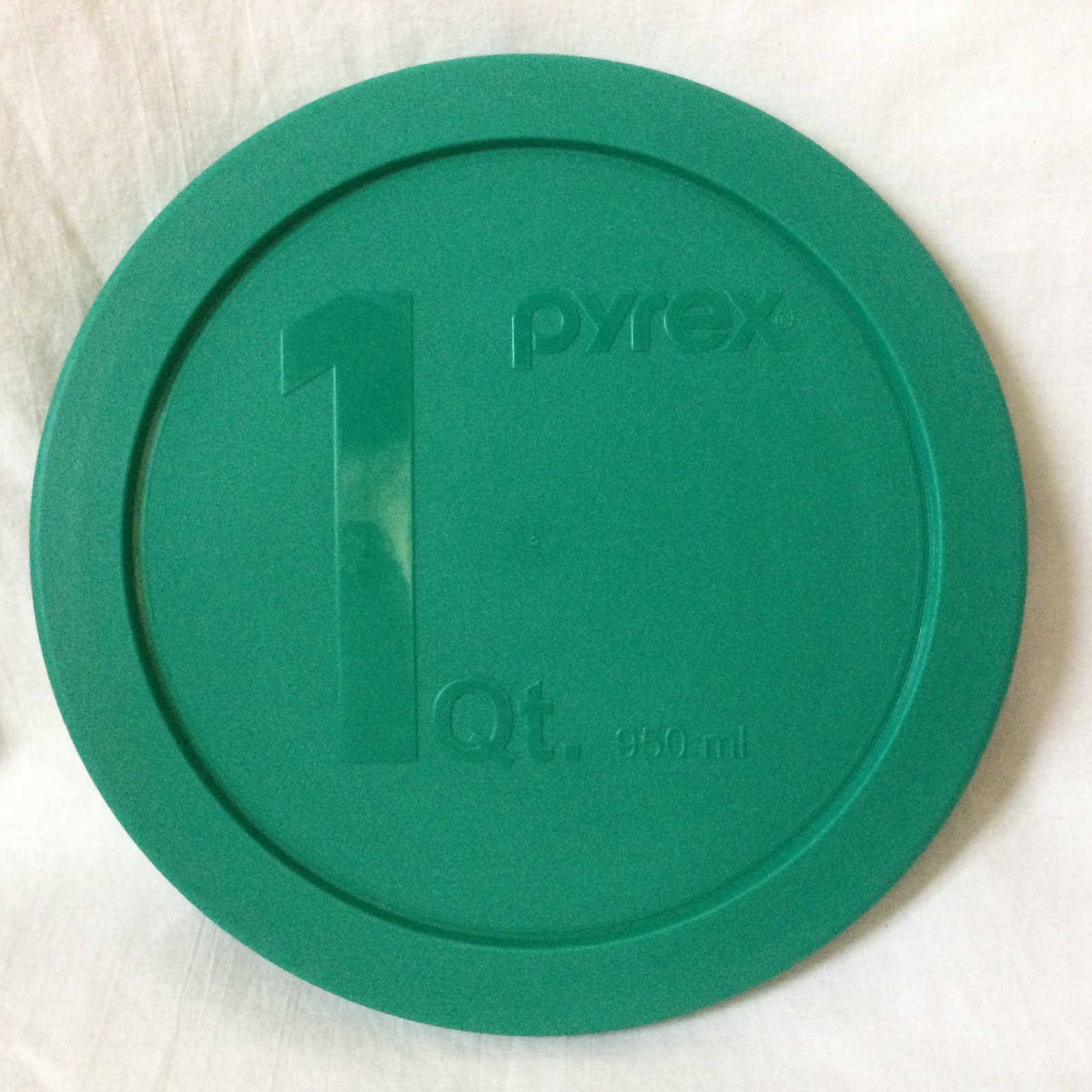 Pyrex 322-PC 1 qt Green Round Plastic Storage Lid Cover for Glass Mixing Bowl