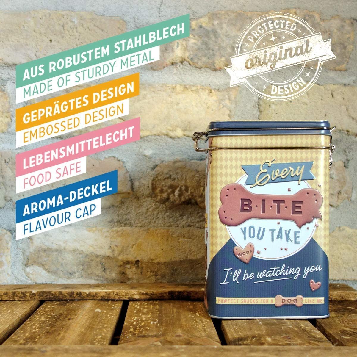 Nostalgic-Art – Metal Food Coffee Sugar Storage Tin Container Box – Every Bite