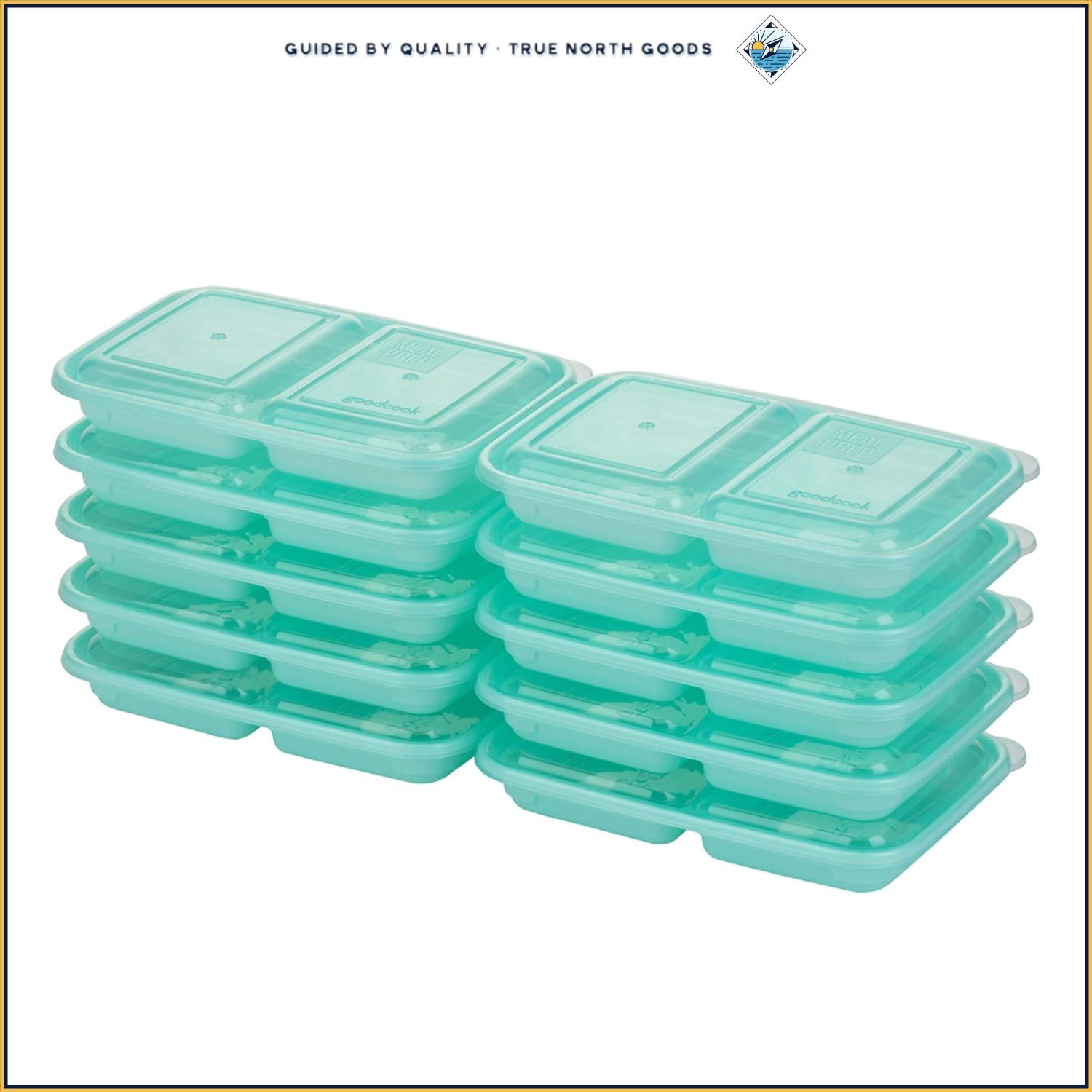 10-Pack Rectangular Food Storage Containers with Snap Lids for Easy Meal Prep