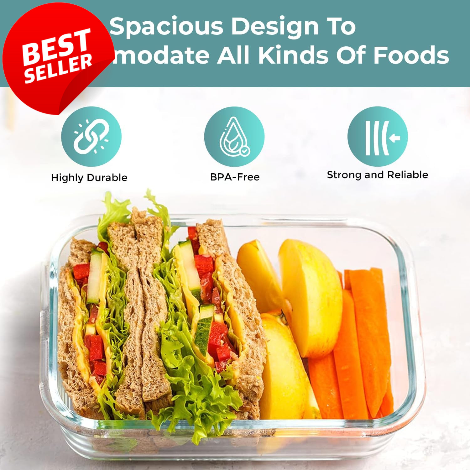 35Pc Glass Food Storage Container Set Airtight Leakproof Meal Prep BPA Free – US