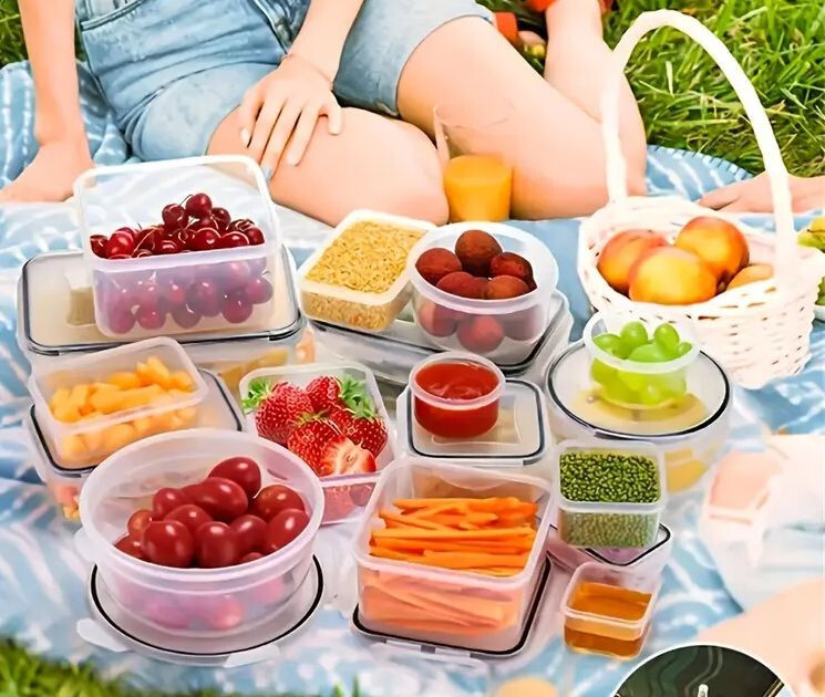 12pc Airtight Food Container Set Storage Lock Seal Lids Vent Leak Proof BPA-Free