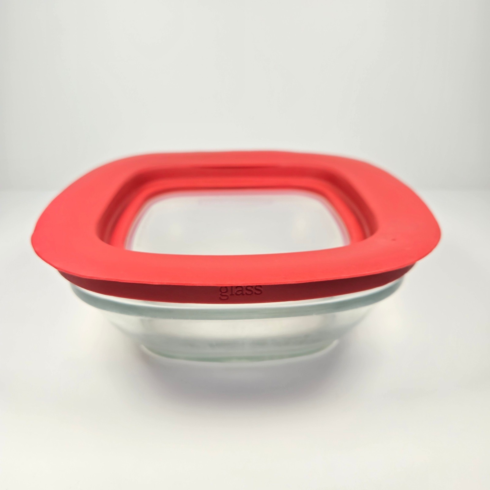 Rubbermaid Easy Find Lids Glass Food Storage Red 8 pc 1 cup, 1.5 cup, 2.5 cup