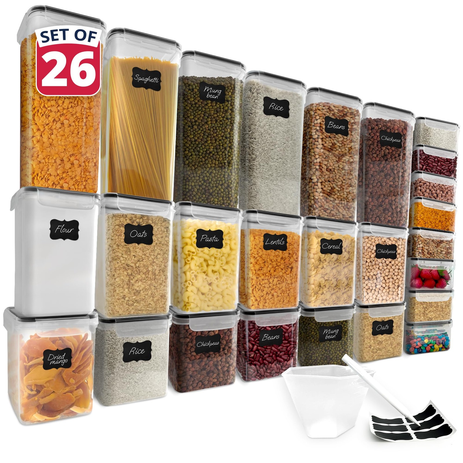Reli Airtight Food Containers 26 Set Kitchen Pack