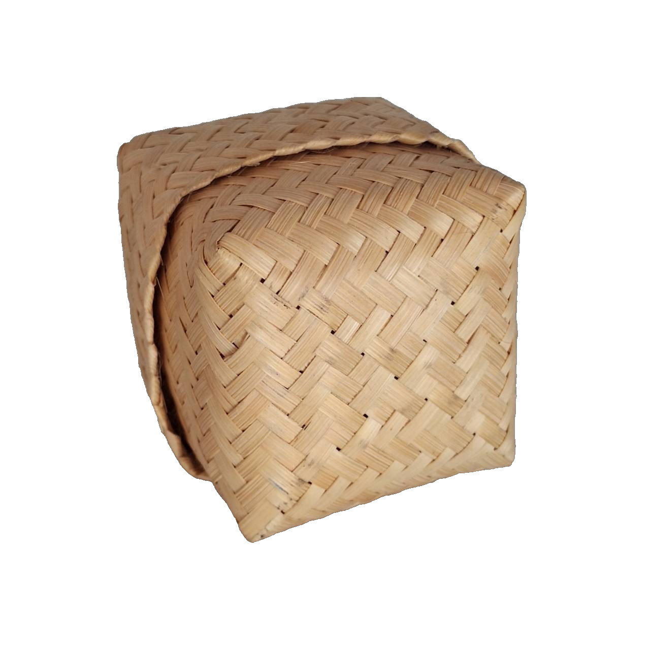 Kratip Thai Sticky Rice Box Bamboo Basket Handmade Serving & Home Decor Prop 3″