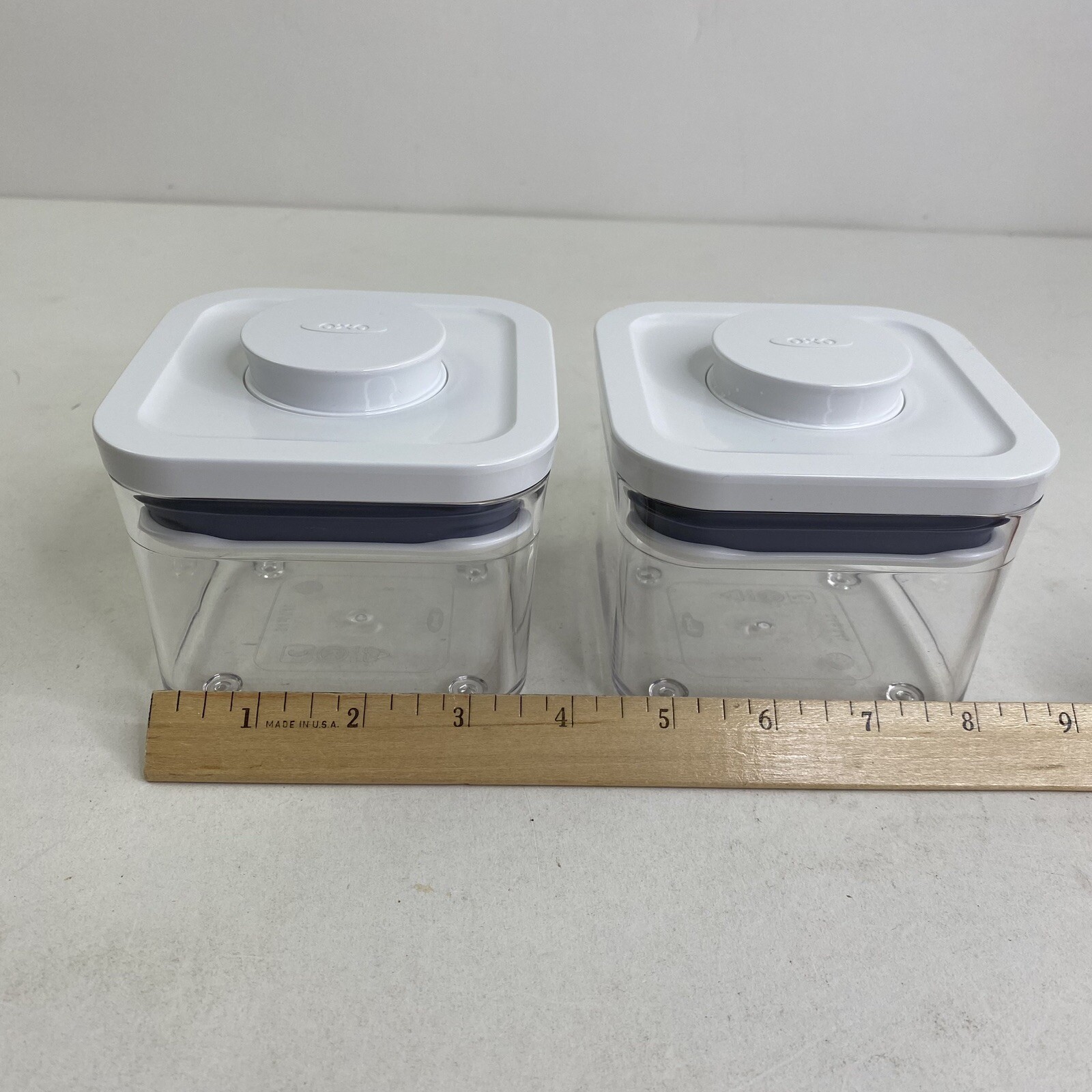 OXO Pop Container Small Square Mini (0.4 Qt) Set Of 2