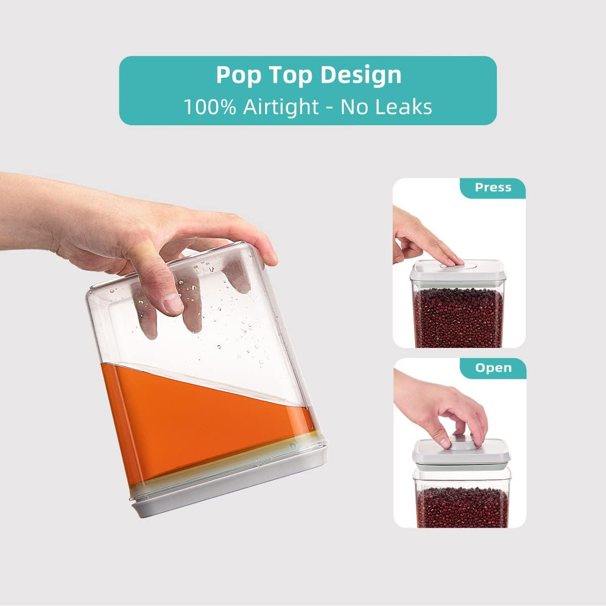 Food Storage Containers Pop Airtight Food Storage Containers with Lids for Kitch