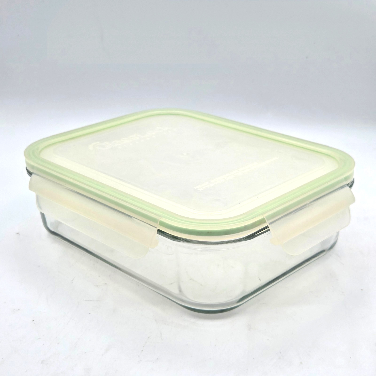 Glasslock Clear Glass Food Storage Container w/ Snap Lock Airtight Lid 9″ x 7″