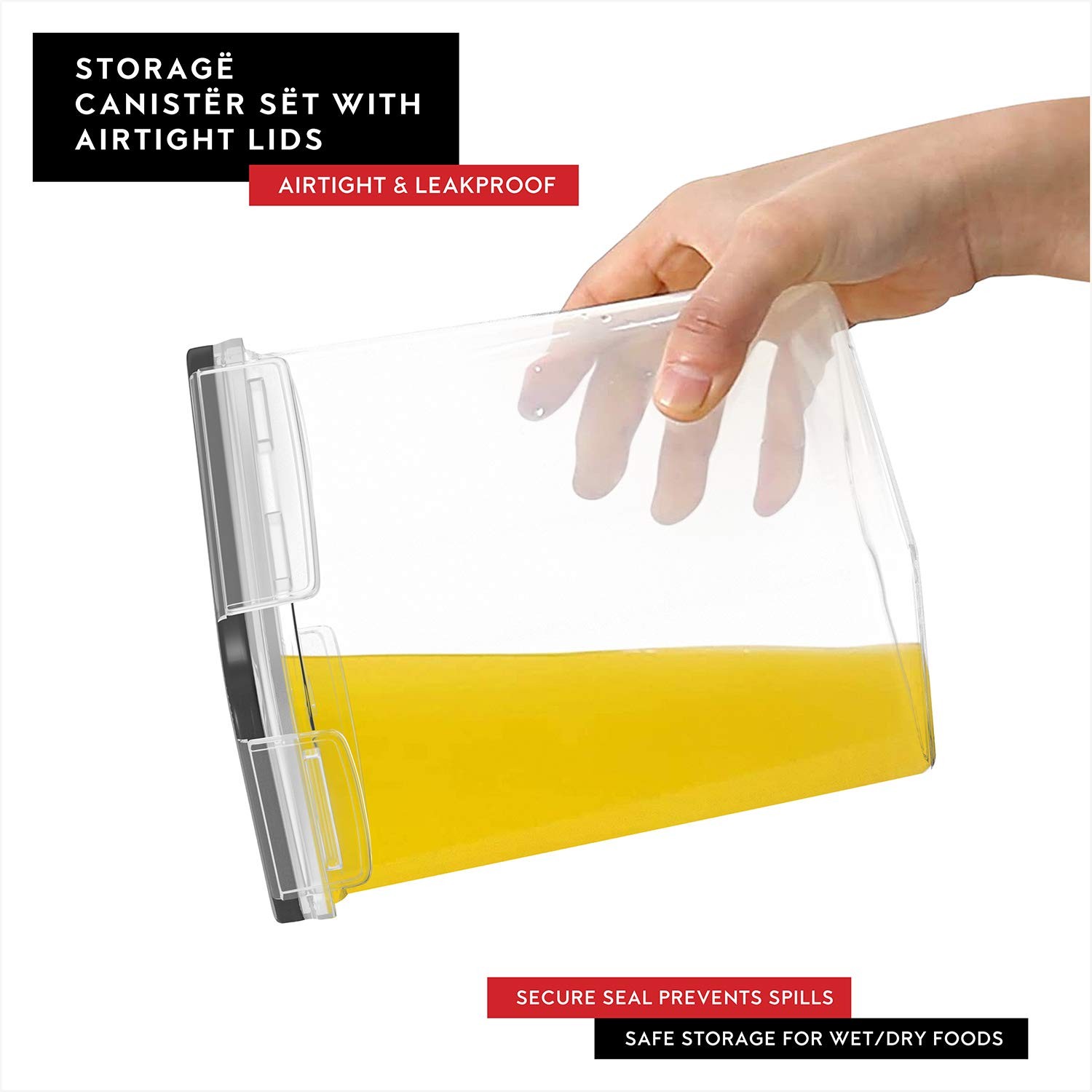 Dwëllza Kitchen Dwllza Kitchen Airtight Food Storage Container Set – 8 Pieces