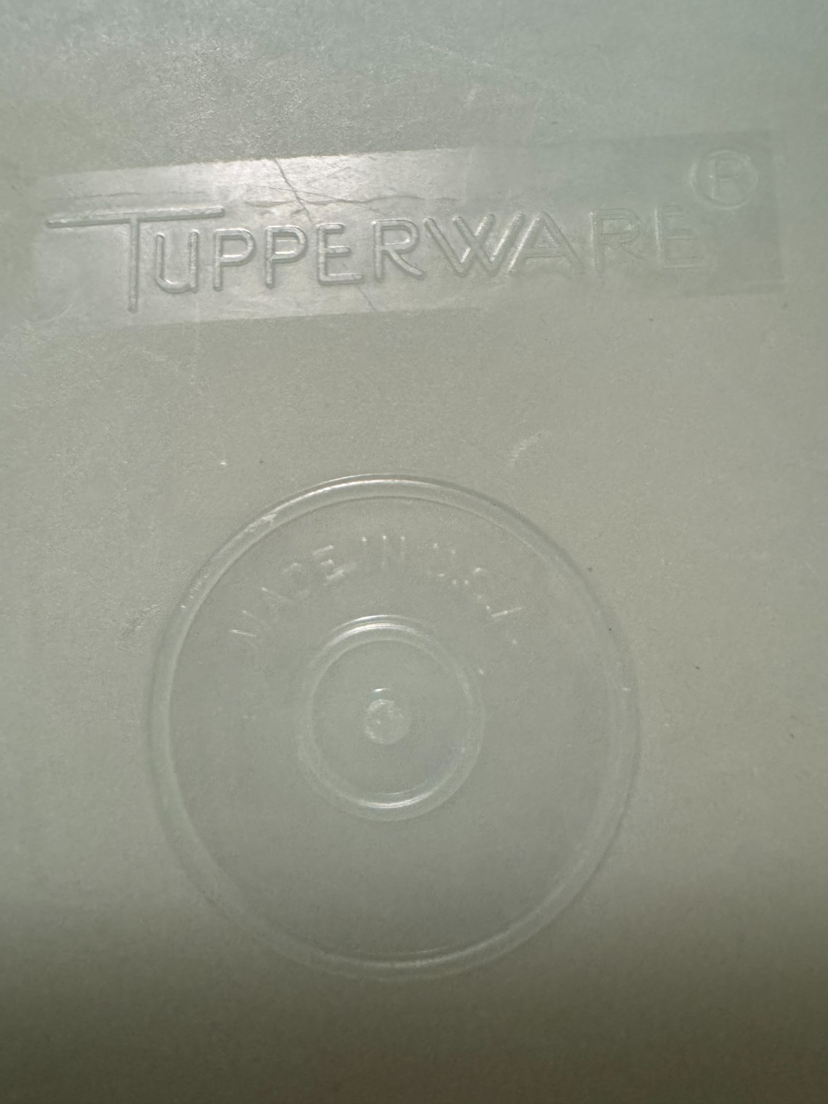 2 Vintage Tupperware 311 Pastel Square Storage Containers w/ Sheer Lids