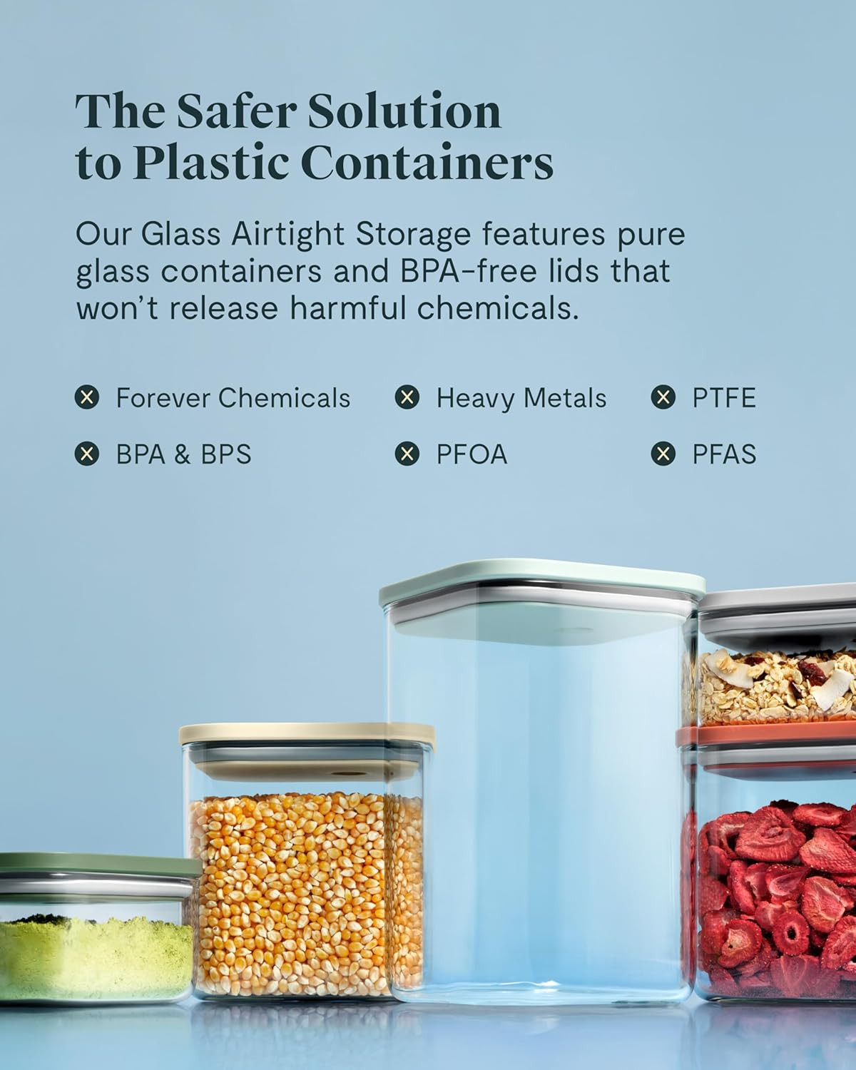 14-Piece BPA-Free Glass Food Storage Set – Airtight & Stackable Containers