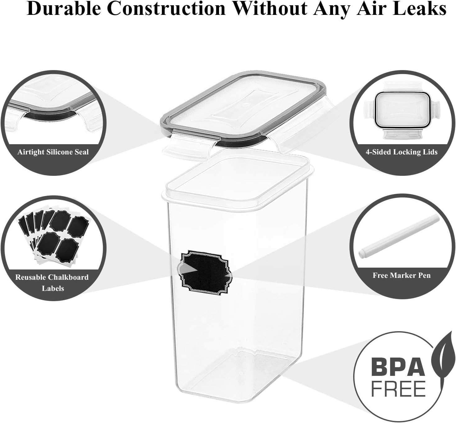 Wildone Food Storage Containers 14PC Airtight