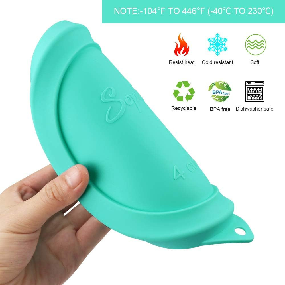 4 Cup round Silicone Storage Cover Lids Replacement for Anchor Hocking and Pyrex