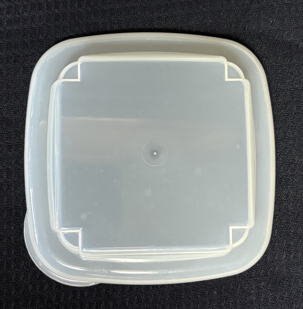 6.5” Clear Square Food Storage Lid With Tab, Replacement Lid, Gourmac Berry Box