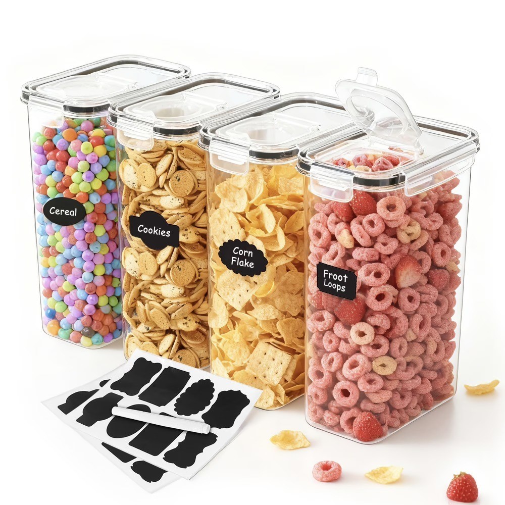 Airtight Cereal Storage Container with Lid Large 135 oz Food Dispenser Keeper