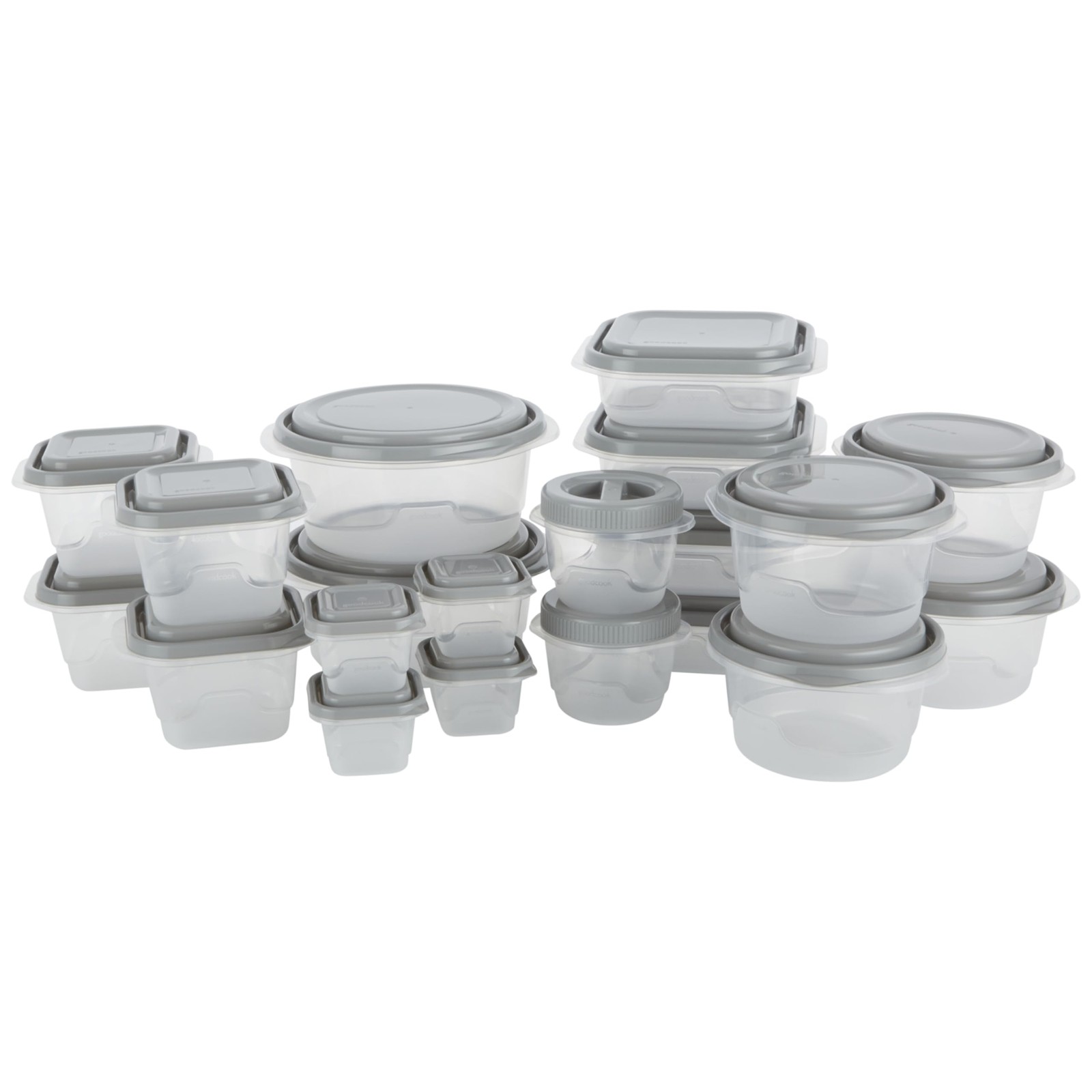 EveryWare 40-Piece Food Storage Container Set, BPA-Plastic, Click and Fresh L…