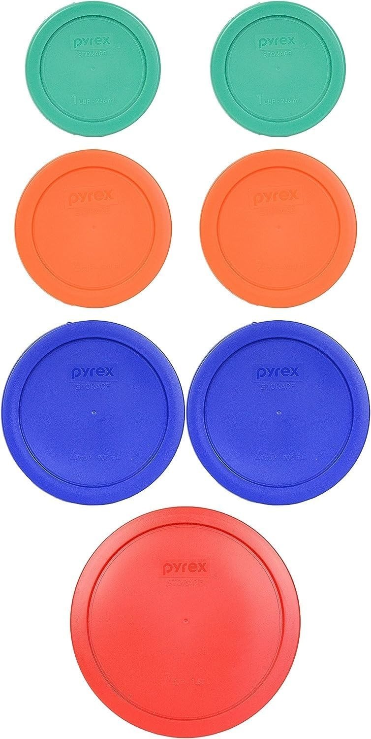 Classic Round Food Storage Lids – Versatile 7-Piece Set for Kitchen Organization