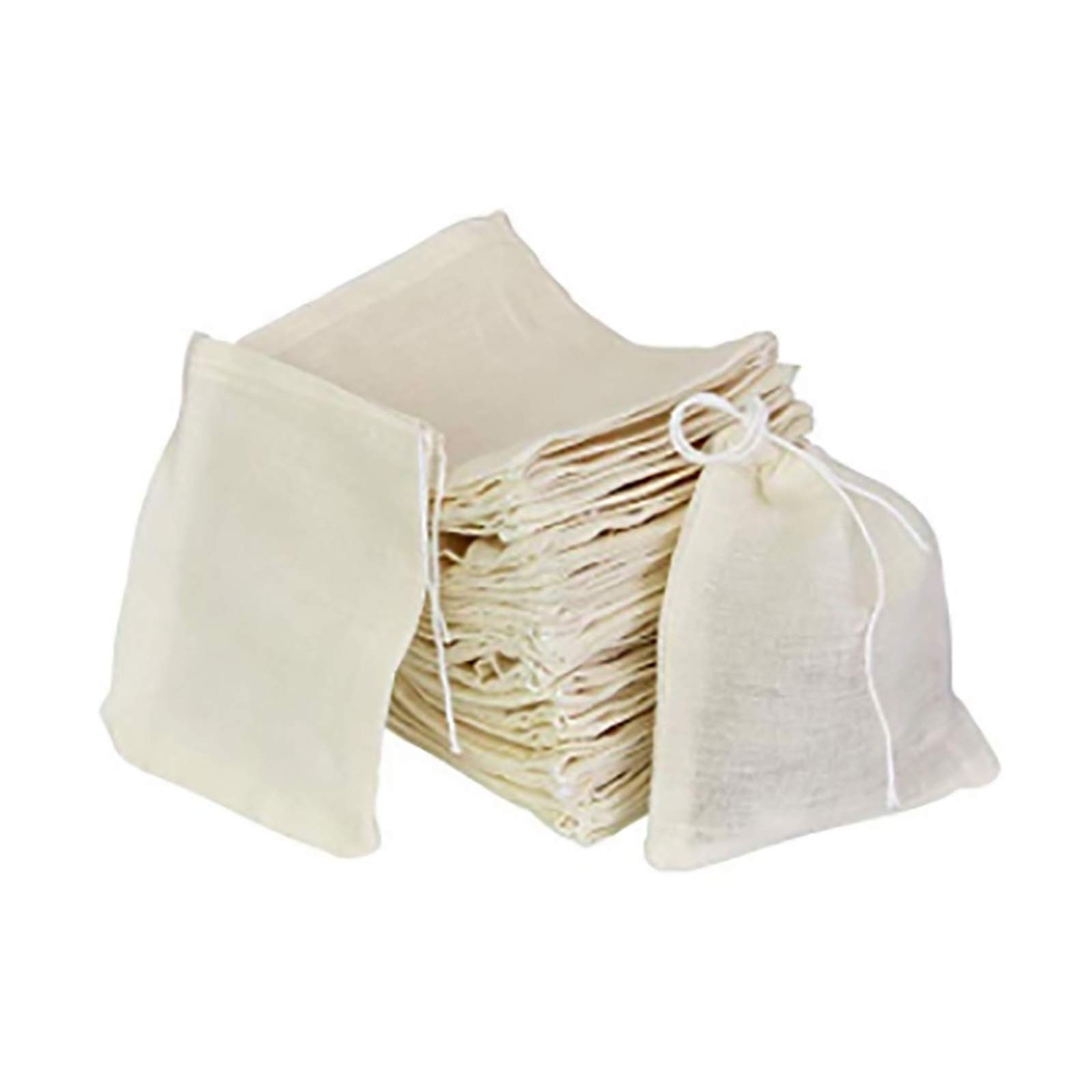 ICEYLI 30 Pcs 4 x 3 Inches Natural Unbleached Cotton 4 x 3 Inches,