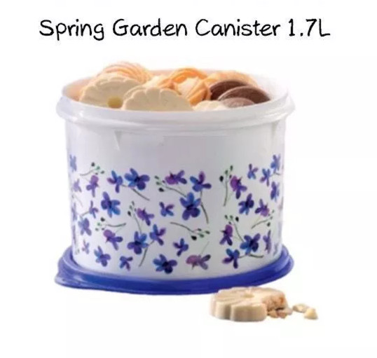 Tupperware Spring Garden Canister 1.7L(1pc)/ Printed Canister 1.7L