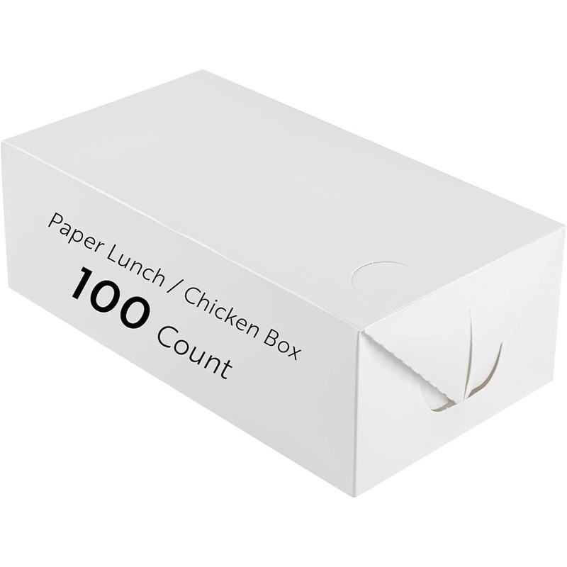 Fast Top Paper Takeout Container 71oz Leak Proof Durable Food Box Meals New