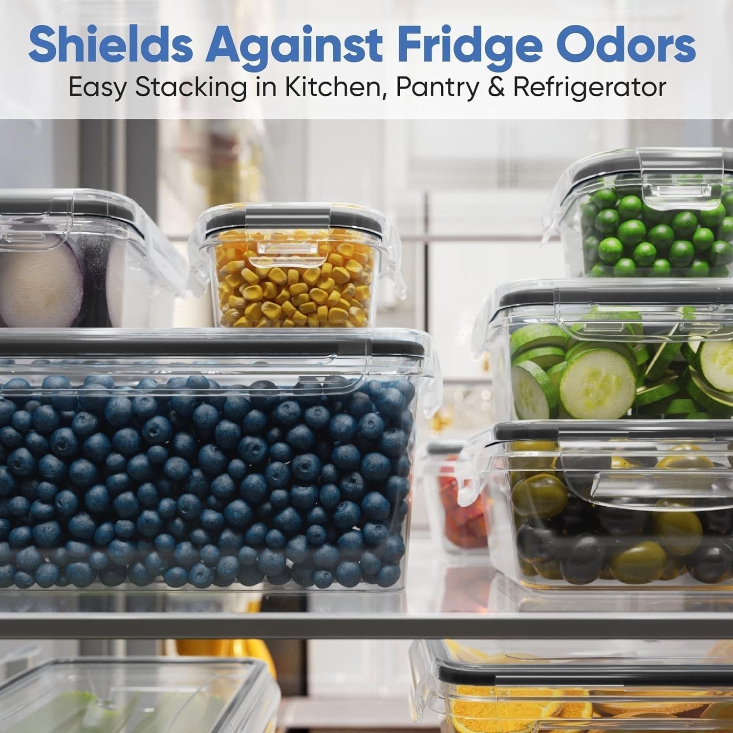 Chefs Path 48 Piece BPA-Free Plastic Food Storage Container Set W/ 24 Containers