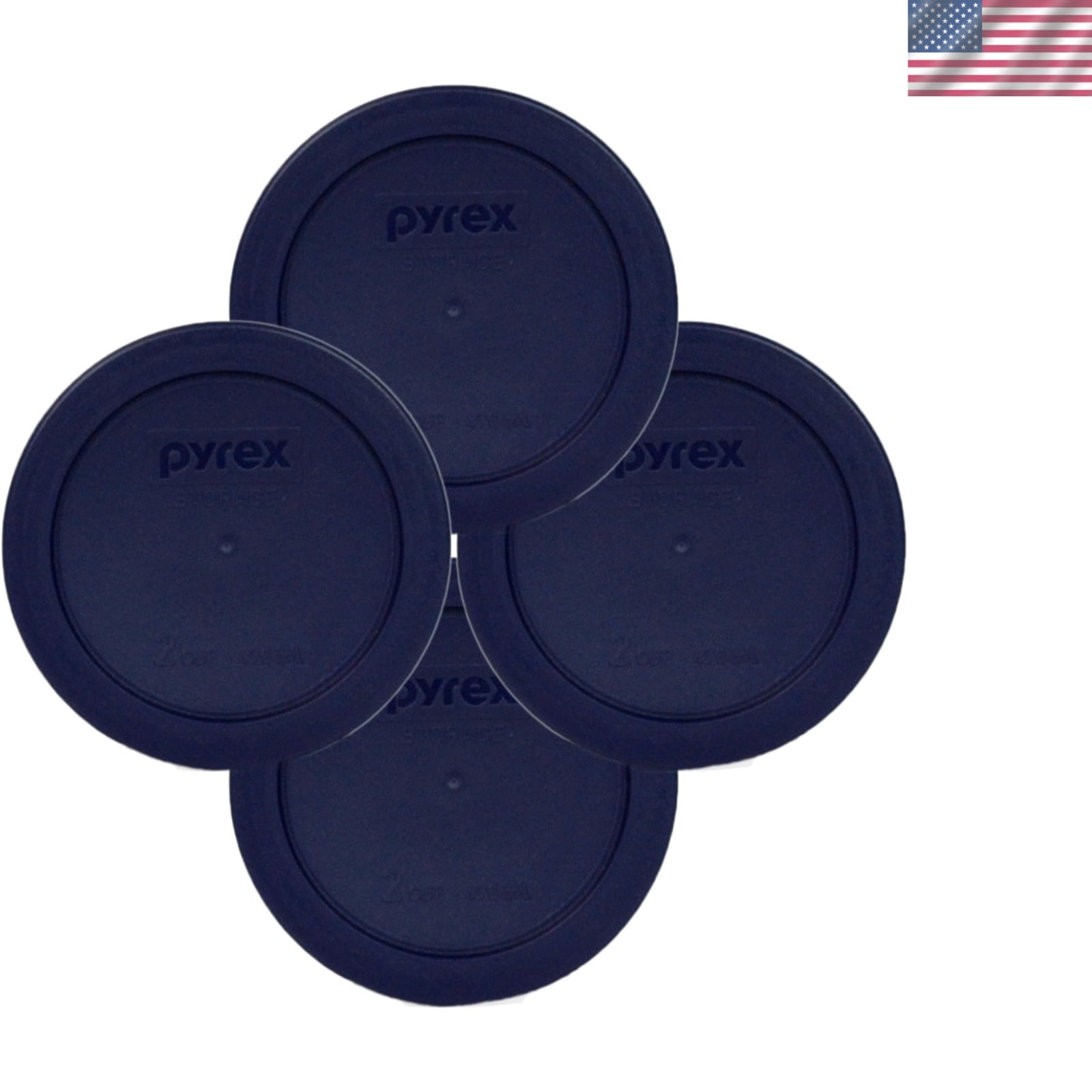 Elegant Blue 2-Cup Storage Lids, Microwave Safe, 4-Pack – Sturdy & Reliable