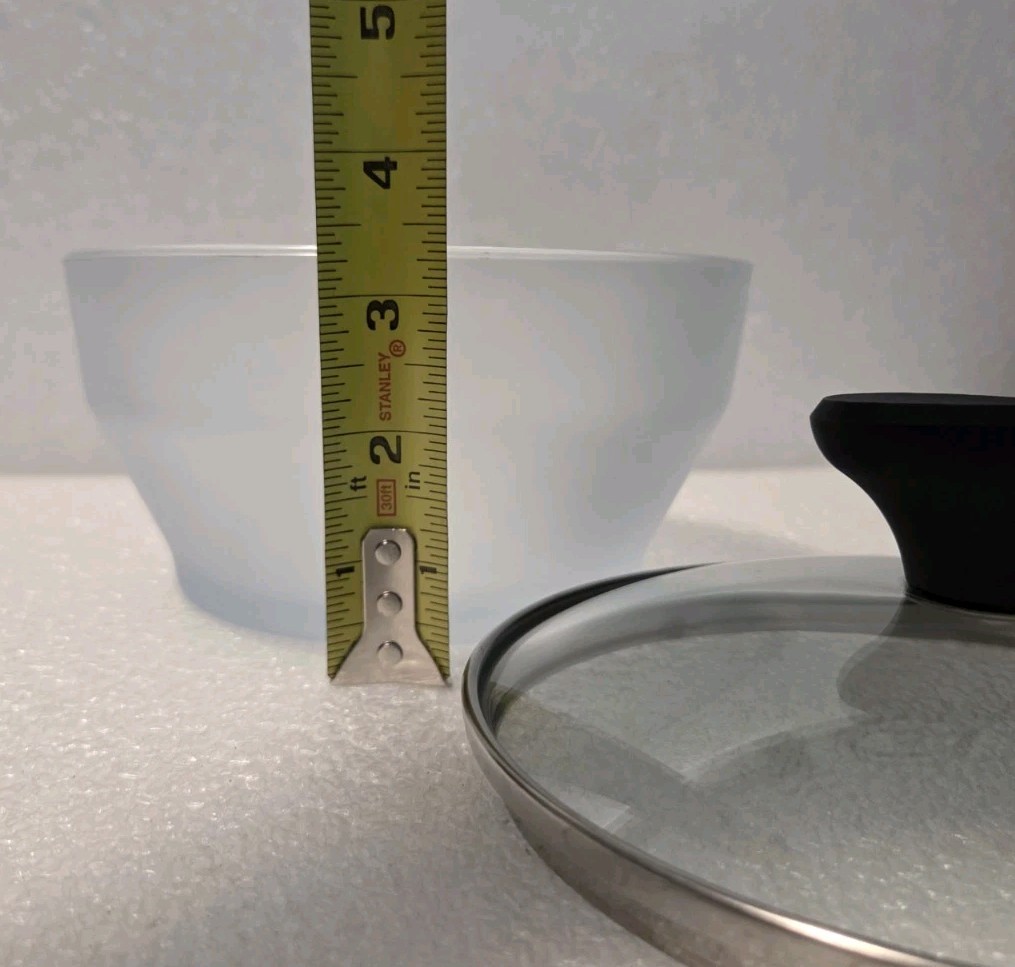 Anyday 8-Cup Microwave Cookware & Glass Container, Frosted Blue