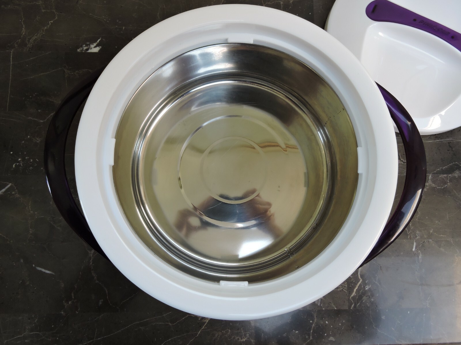 Pinnacle Tokyo Thermo Insulated Food Bowl Purple & White
