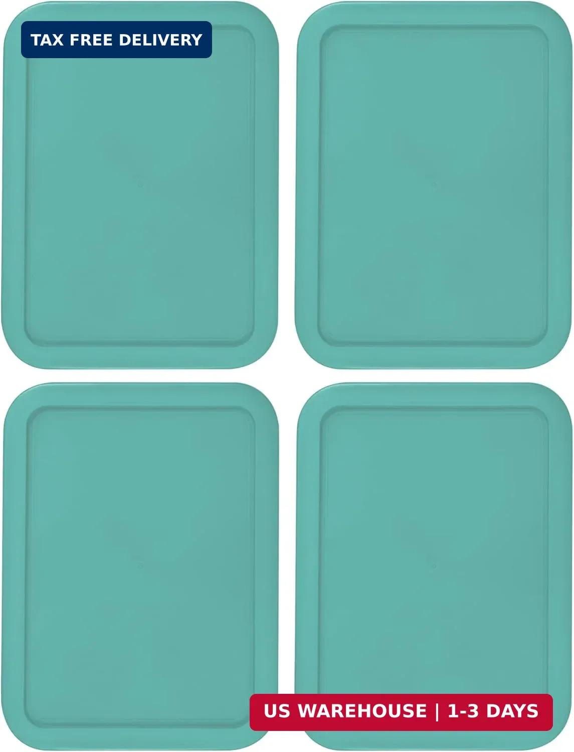 Replacement Lids fits Pyrex 3-Cup Glass Food Storage Container Bowls, (7.75 x 5.