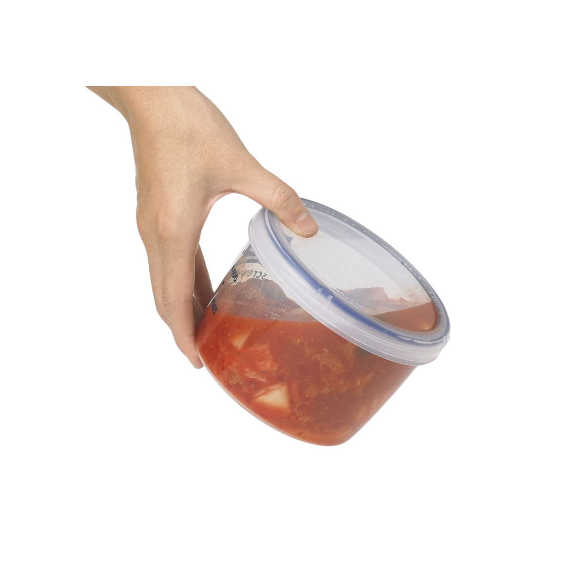 3pc, Lustroware Airtight Nestable Food Container Set, Microwave Dishwasher Safe
