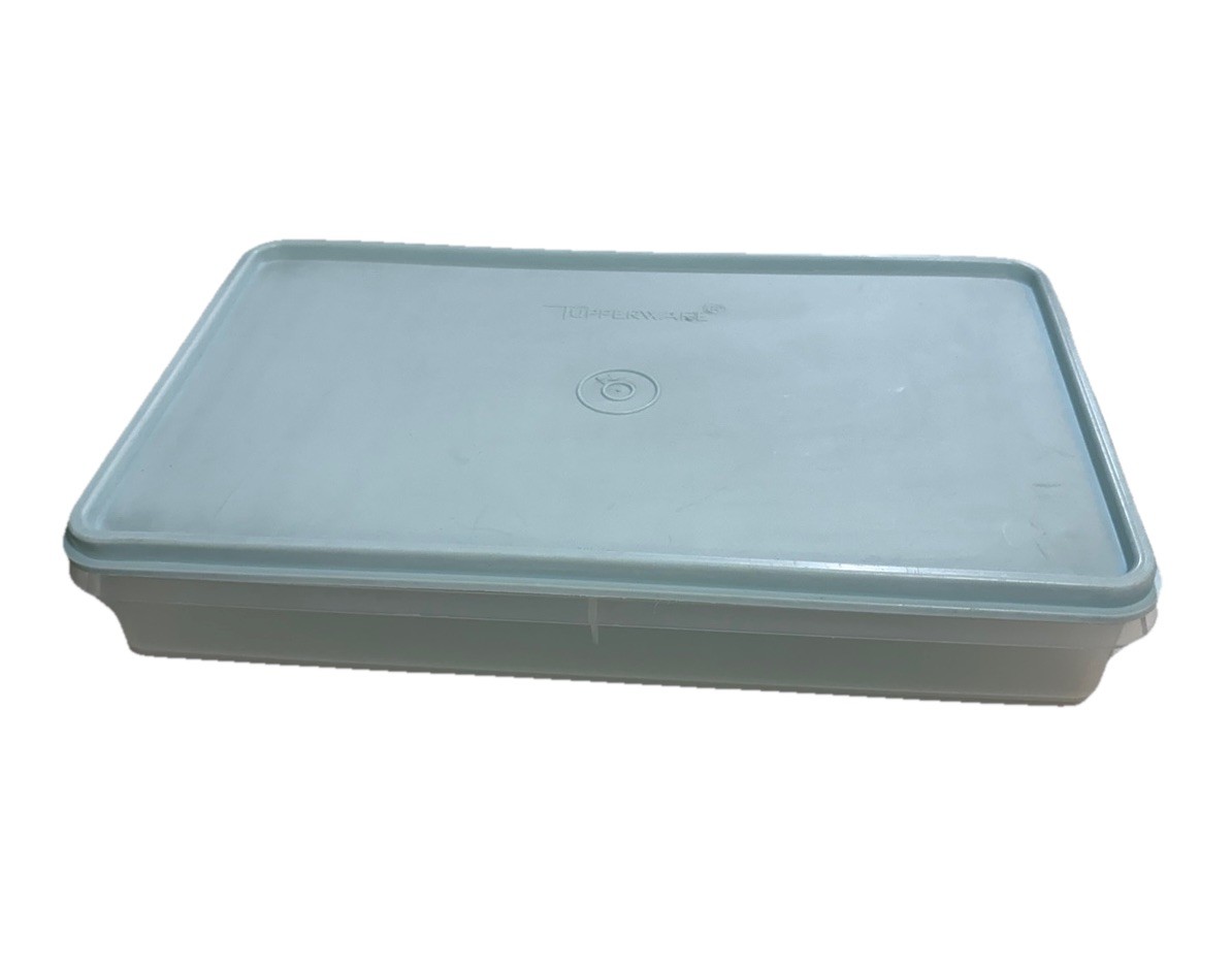 Vintage Tupperware 794-8 Rectangular Sheer Storage Container with Lid 795-7 USA