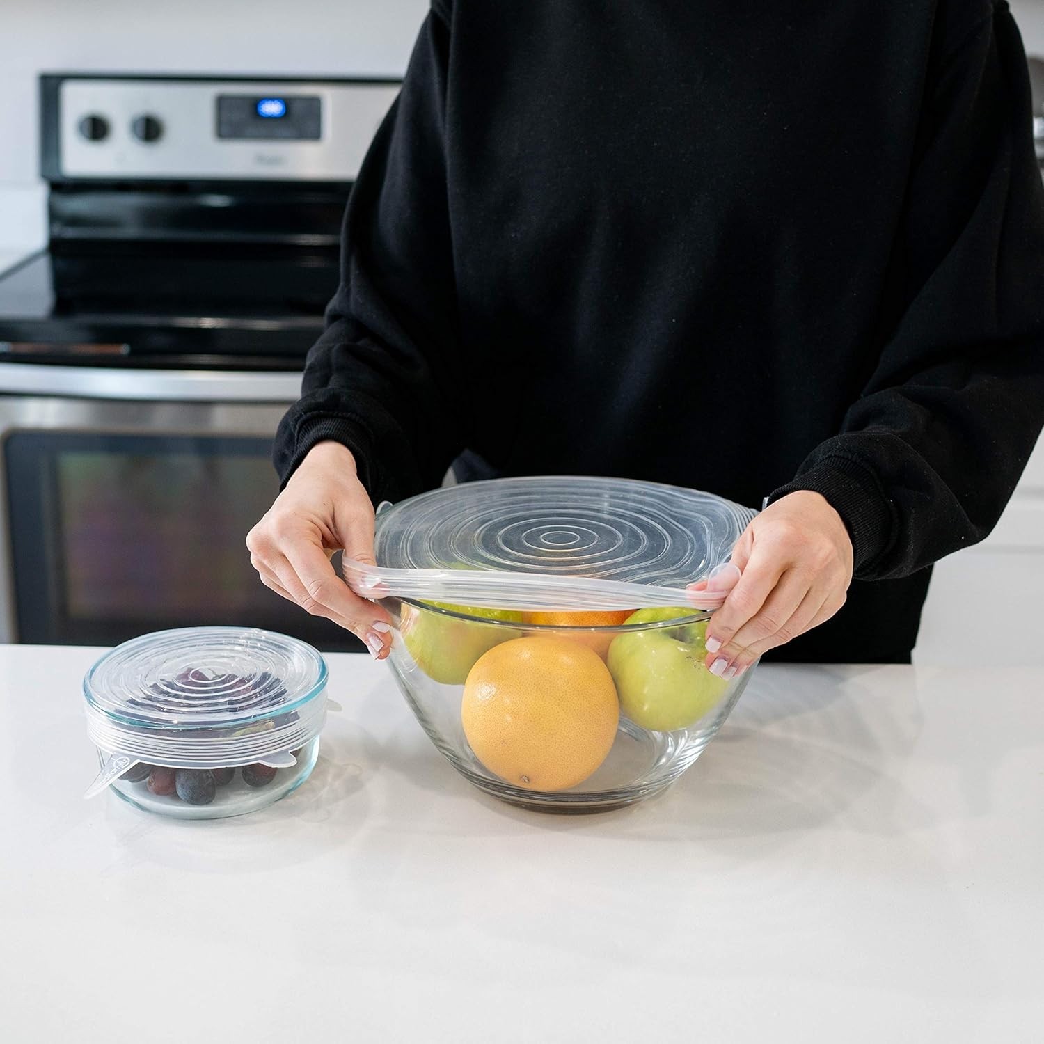 Eco-Friendly Silicone Stretch Lids for Bowls & Jars