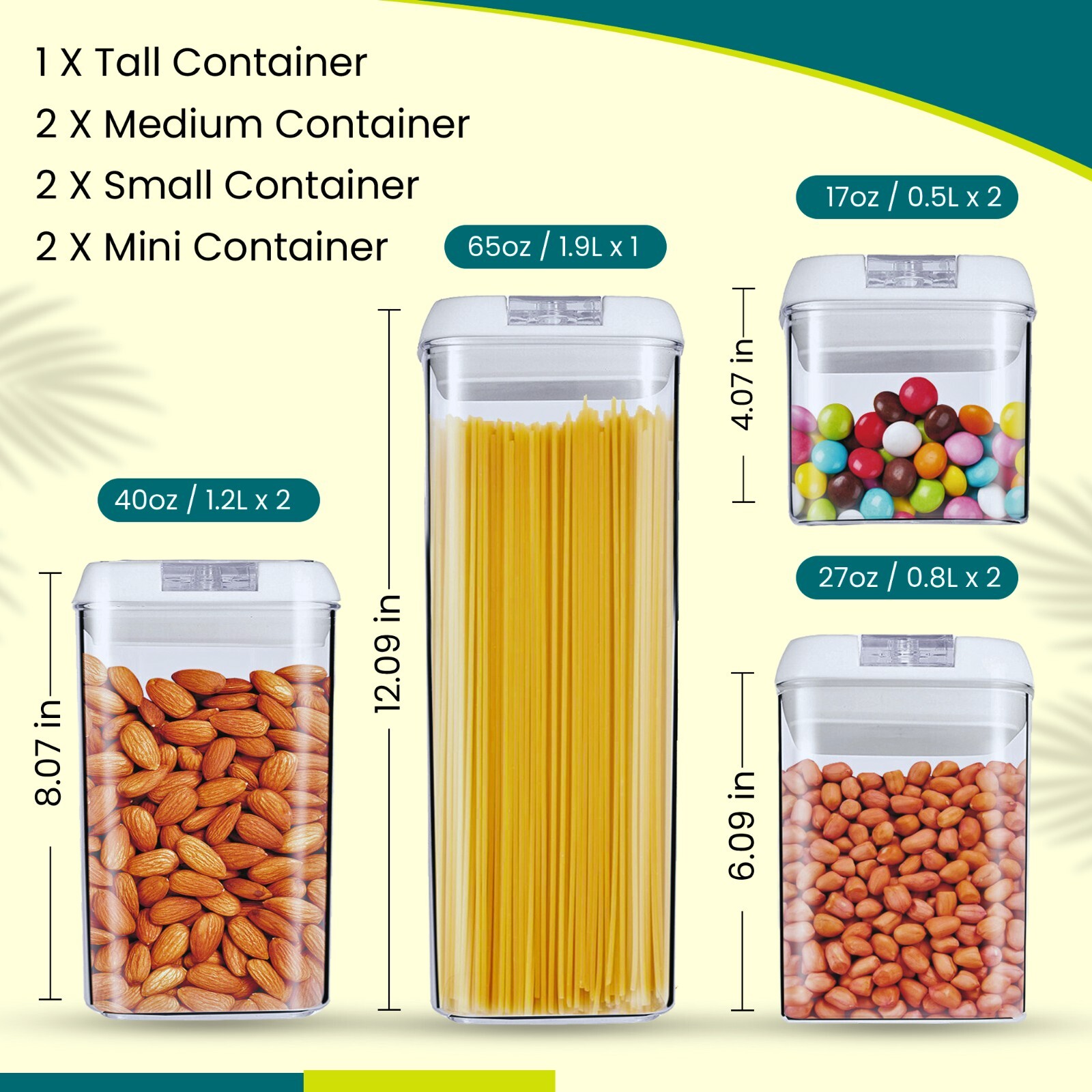 NextG Ideaz Airtight Food Storage Container and Organizer, Set of 7