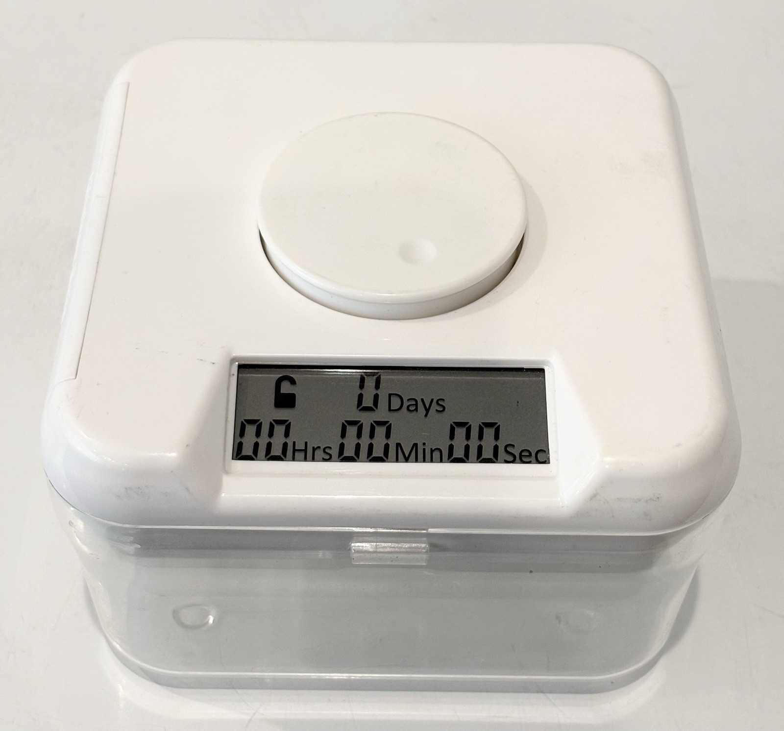 Kitchen Safe Time Locking Container Clear White Digital Timer