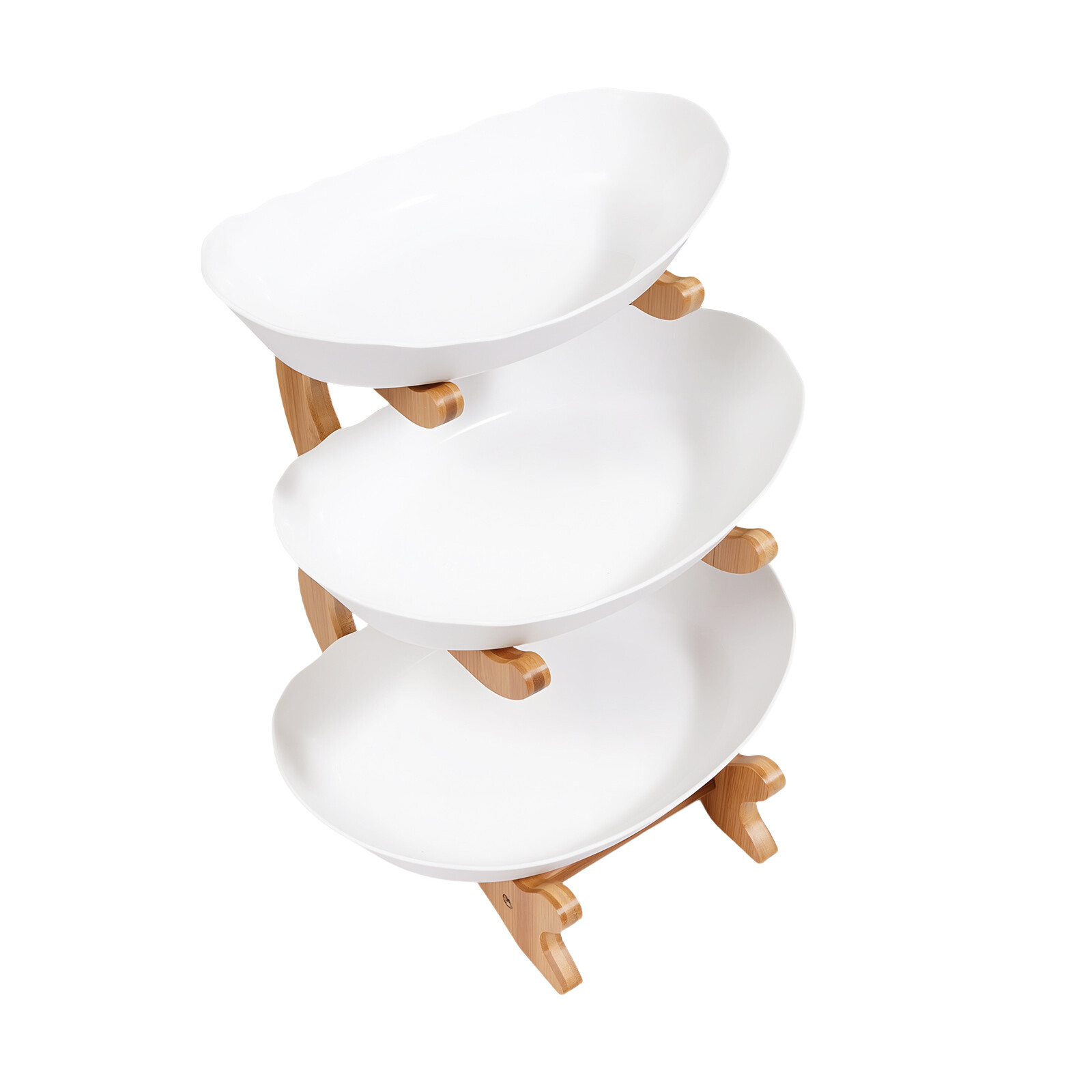 3Tier Fruit Basket Bowl Holder Stand Kitchen Organizer Snacks Vegetable Storage