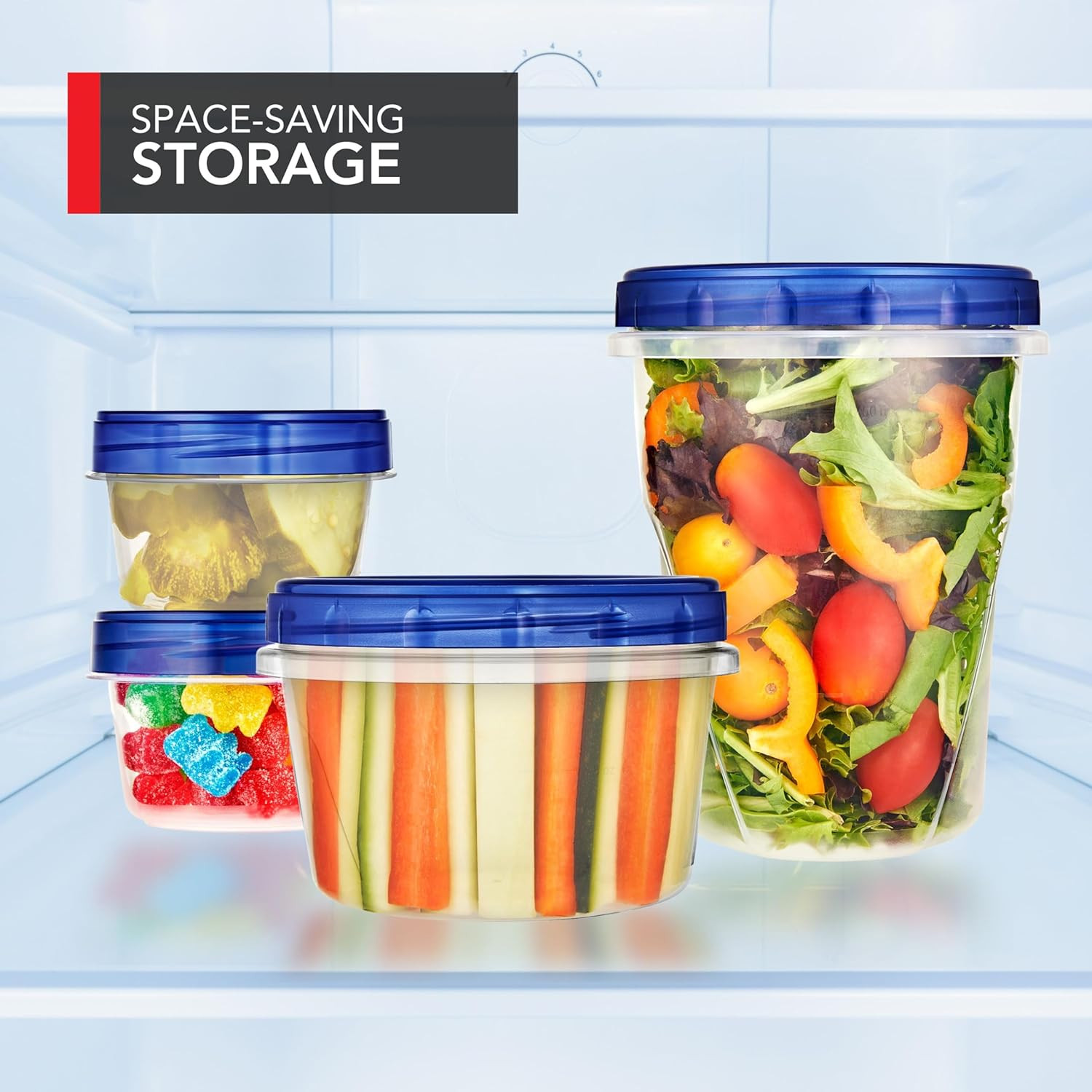 Stock Your Home 32Oz Plastic Containers with Twist Top Lids (6 Pack), Quart Free