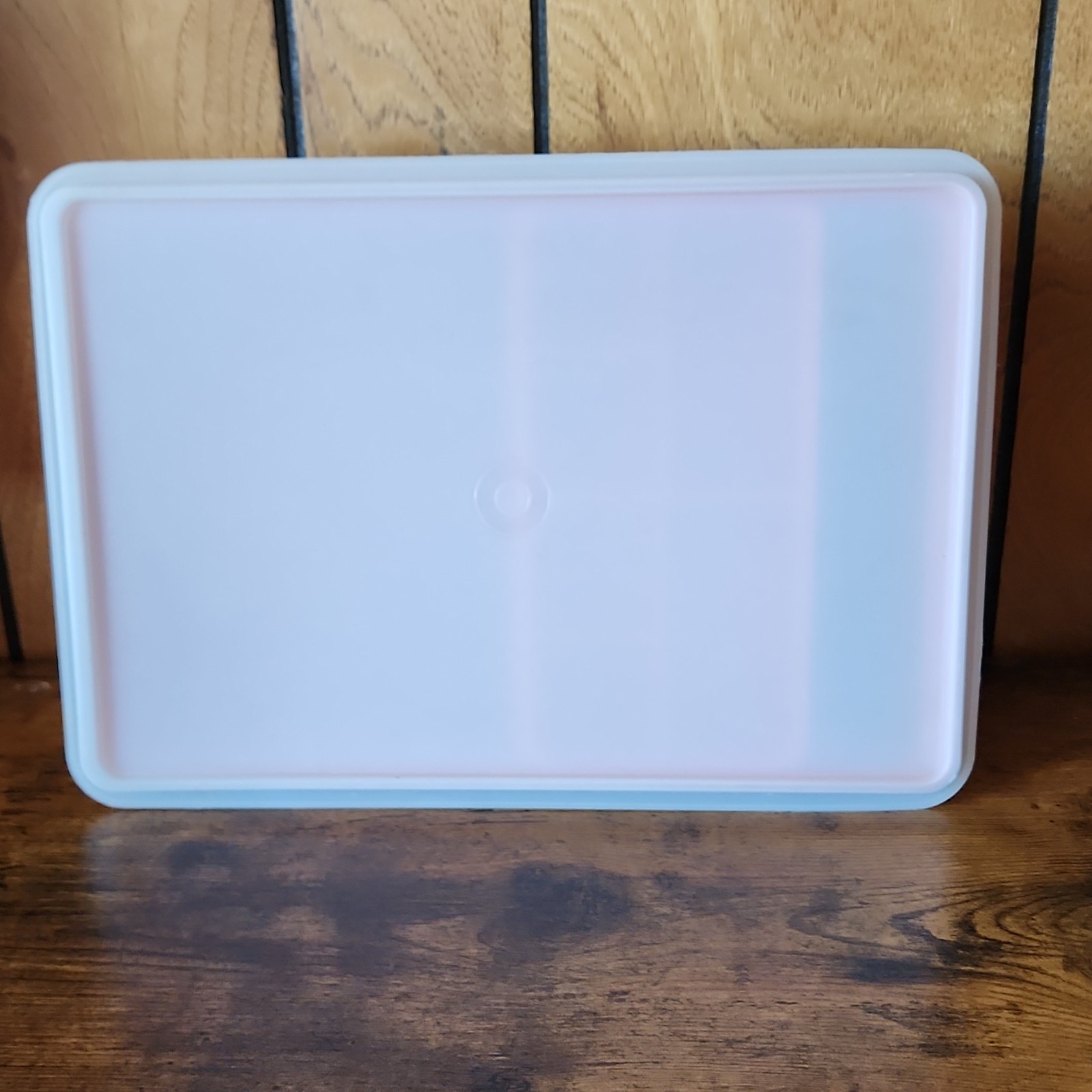 Tupperware Orange Plastic Rectangular Storage Container Set Snap Lid Insert
