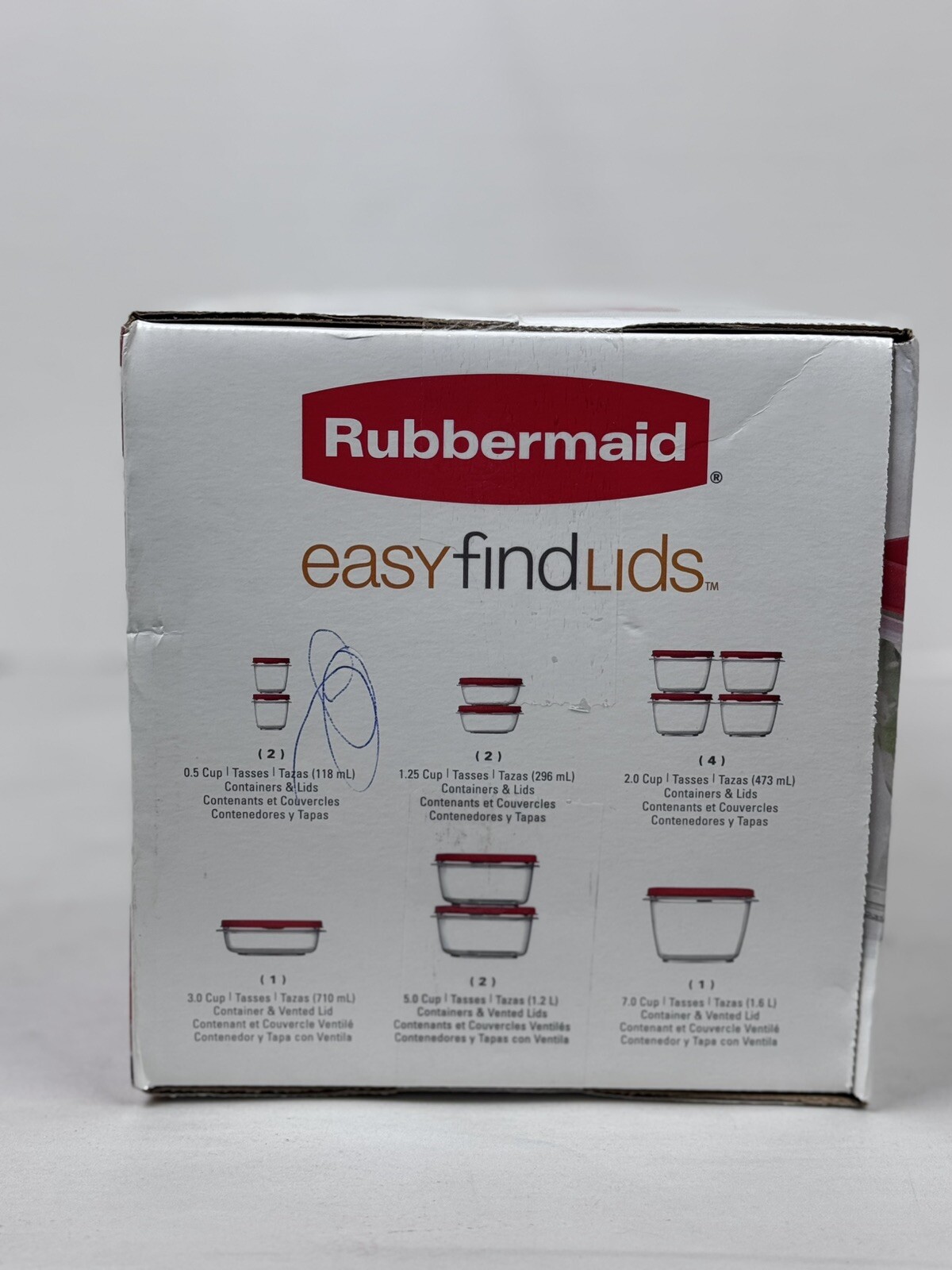 Rubbermaid EasyFindLids 24 Piece Food Storage Containers Variety Set Red NEW