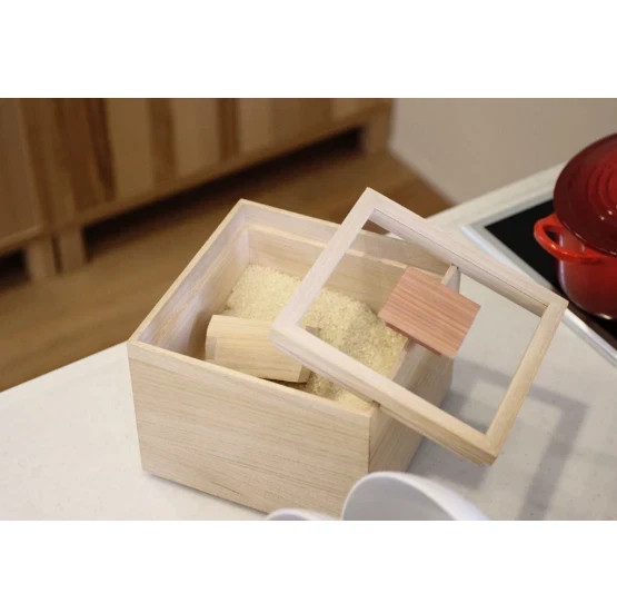Masuda Kiribako store rice bin kome bitsu 5kg Paulownia rice bin Made in Japan
