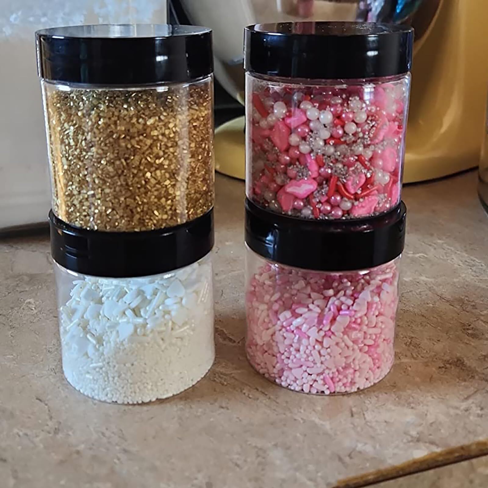 68 Pcs 2 Oz Plastic Jars With Lids Bpafree Food Grade Plastic Container Jars Wid
