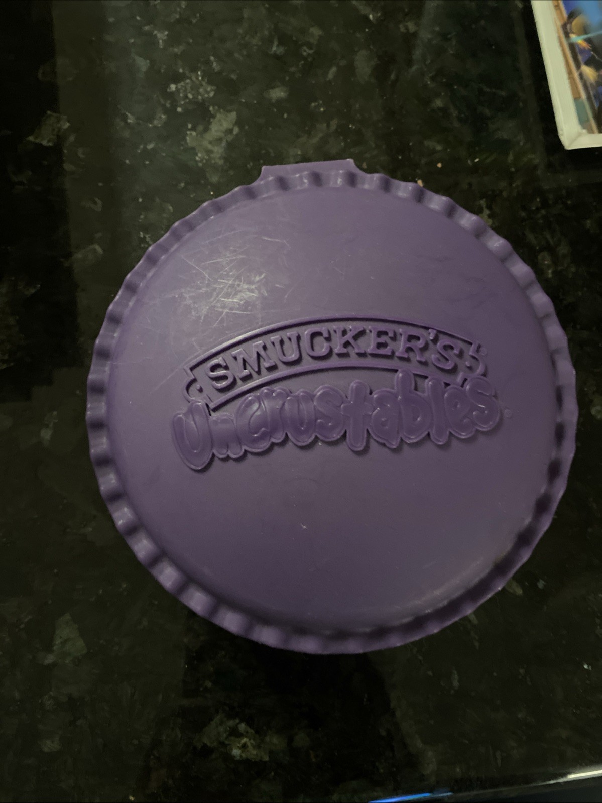 Uncrustables Hinged Sandwich Keeper Container Holder Purple