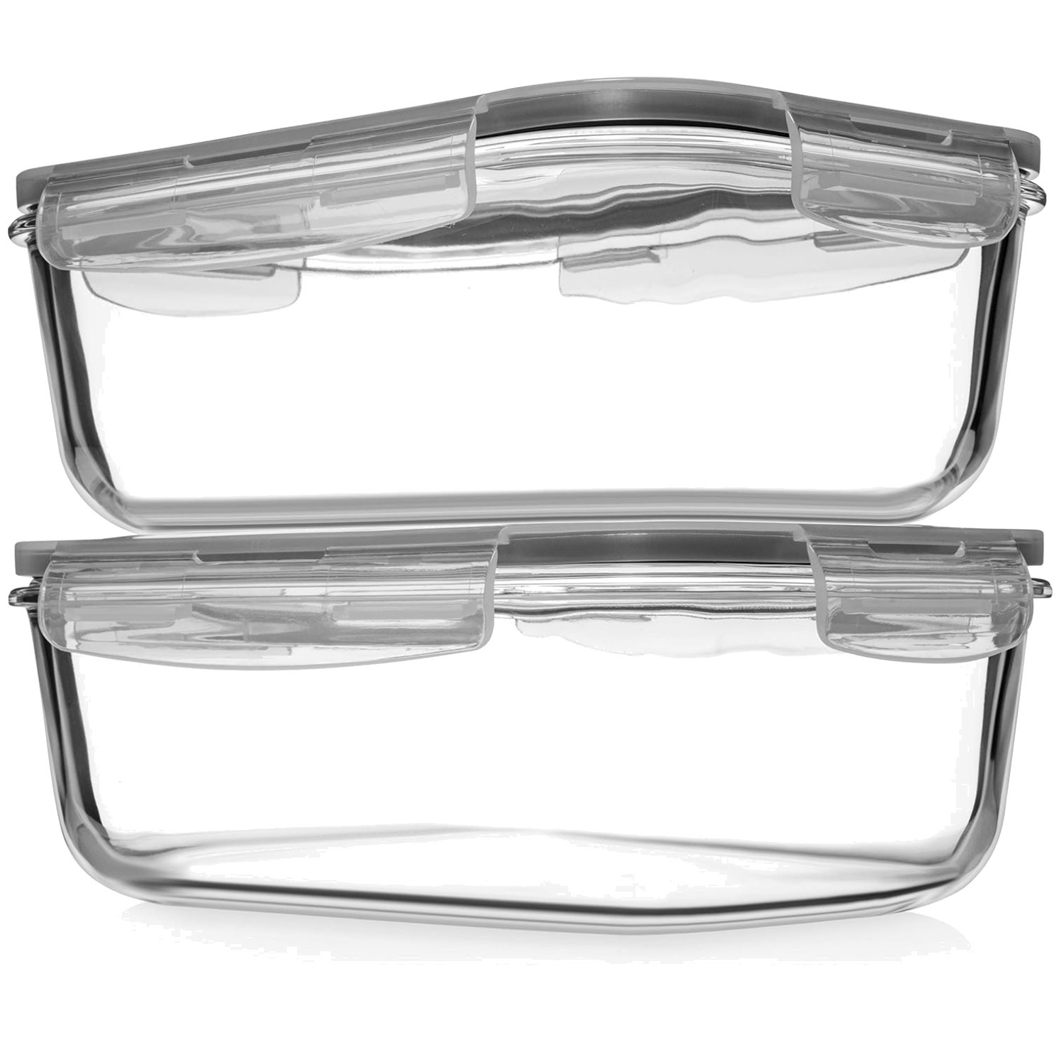 Borosilicate Glass Food Storage Containers – 63 Oz, Set of 2