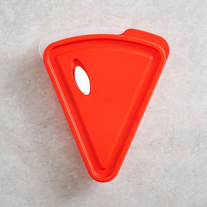 3pcs Pizza Container Slice Storage 480ml Microwave Safe Freezer Made in Korea