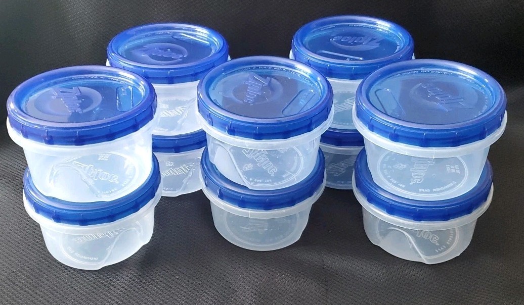Ziploc Twist N Loc Round Food Storage Containers 2 Cup Capacity Lot of 10