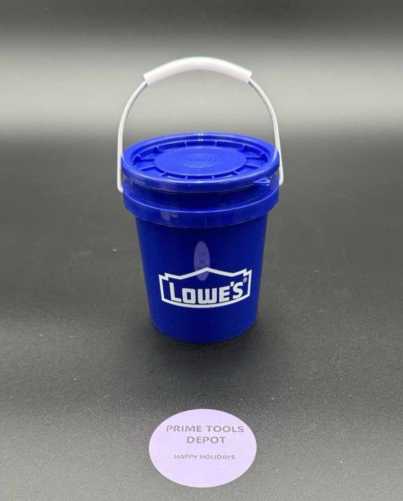 Lowe’s Mini Buckets & Tote, Lids x 3, BPA-Free Plastic Storage Pail, Gifts