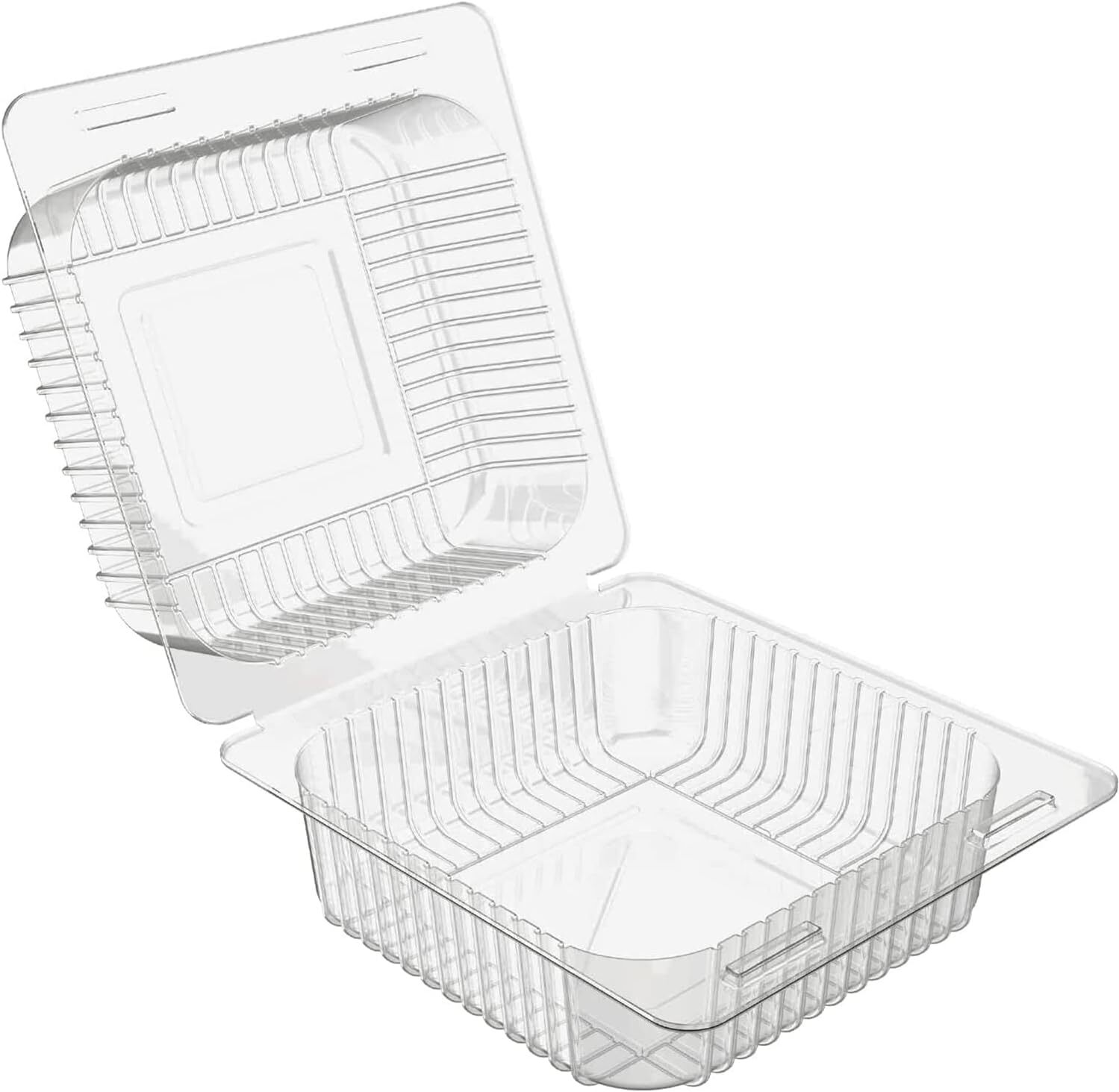 Axe Sickle 200 Pcs 5 x 5 inch Clear Plastic Hinged Take Out Containers Clamsh…