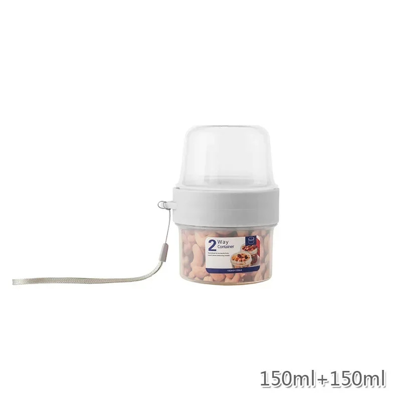 Lunch Box Container Set Breakfast Oatmeal Cereal Nut Yogurt Salad Cup Seal with