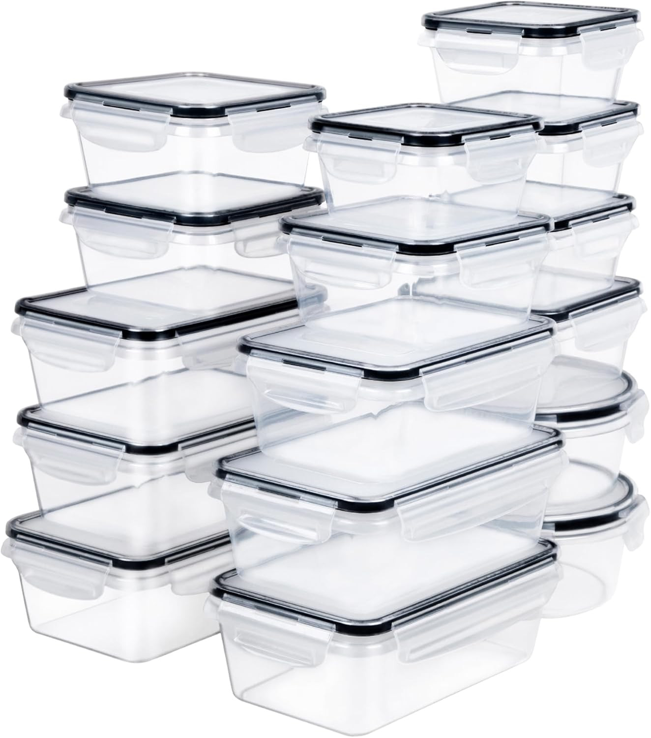Airtight 32-Piece Food Storage Container Set – BPA Free, Leak Proof, Snap Lock